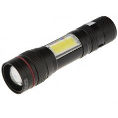 Ручной фонарь X-BALOG BL-520-T6+COB zoom microUSB 3 режима Орехов