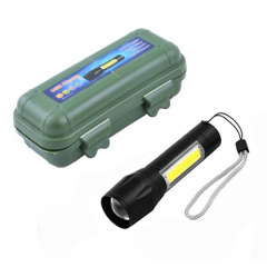 Ручной фонарик No Brand COP BL-511 XPE+COB в кейсе Black (3_03051) Прилуки