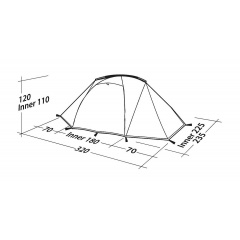 Палатка Robens Lodge 3 у21 Зеленый (1046-130257) Хуст