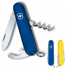 Складной нож Victorinox Waiter Ukraine Сине-желтый (0.3303.2.8) Рівне