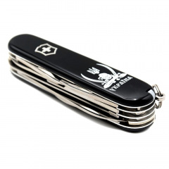 Складной нож Victorinox Huntsman Ukraine 91 мм 15 функций Козак с саблями (1.3713.3_T1110u) Доманівка