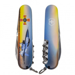 Складной нож Victorinox Climber Army Самолет и Эмблема ВС ВСУ (1.3703.3_W3040p) Киев