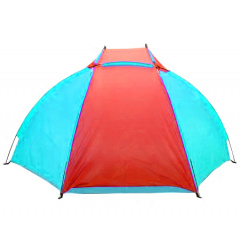 Пляжная палатка-тент "Ракушка" двухместная с каркасом Send Tent Синий с красным Ровно