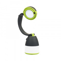 Лампа-фонарь для кемпинга с повербанком SUNROZ Camping LED Lamp 4 в 1 Черно-Зеленый (SUN7320) Коростень
