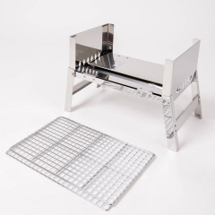 Гриль угольный Bo-Camp Compact Delux 330х225х275 мм Silver (8108360) Кременчук