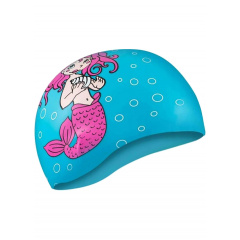 Шапка для плавания Aqua Speed KIDDIE Mermaid 1784 (142-Mermaid) голубой Дет OSFM (5908217617842) Олександрія