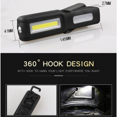 Фонарик многофунциональный аккумуляторный на магните SuperFire G6 140 Lumen IP43 Black Косів
