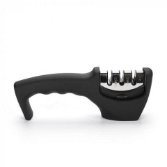Точилка для ножей ручная RIAS Sharpener с тремя видами заточки Black (3_03119) Первомайськ