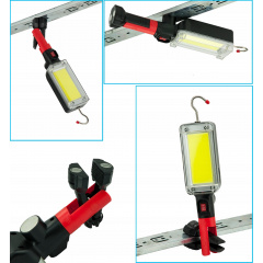 Фонарь аварийный аккумуляторный RIAS ZJ-8859 COB с магнитом и крючком (3_00968) Черкаси