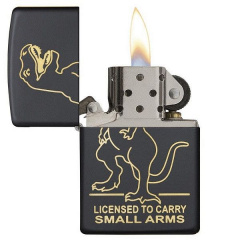 Зажигалка бензиновая Zippo 218 Licensed to Carry Design Черная (29629) Городок