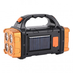 Фонарь аккумуляторный Panther PT-8267 40 LED с солнечной панелью 1500 mAh Gold (3_02416) Покровськ