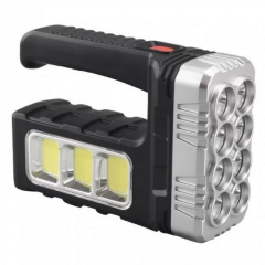 Фонарик ручной аккумуляторный на солнечной батарее Dual Light Solar Lantern 7702-A с функцией Power Bank XPE+COB Хмільник