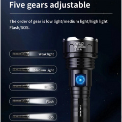 Фонарик ручной аккумуляторный SuperFire R3-P90 2000 Lumen IP64 Black Новое