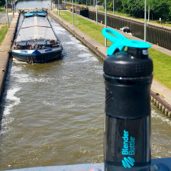 Шейкер спортивный бутылка BlenderBottle SportMixer 20oz/590ml Black/Teal Original Костопіль