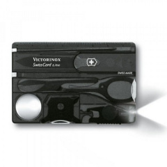 Нож Victorinox Swiss Card Lite Transparent Черный (1049-Vx07333.T3) Курінь