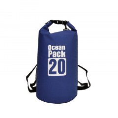 Водонепроницаемая сумка рюкзак гермомешок с шлейкой на плечо Ocean Pack 20 л Blue (5535821539) Петрове
