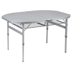 Стол Bo-Camp Premium Oval 120x80 см Серый (DAS302789) Дніпро