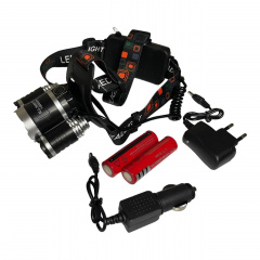 Налобный фонарь аккумуляторный Bailong BL-RJ-3000-T6 4 режима Черный (1756375621) Киев