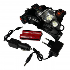 Налобный фонарь аккумуляторный Bailong BL-RJ-3000-T6 4 режима Черный (1756375621) Киев