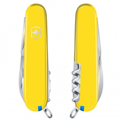 Складной нож Victorinox Camper 91 мм 13 функций Желтый (1.3613.8) Петрово