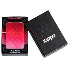 Зажигалка бензиновая Zippo Ombre Pixel Design Малиново-розовый (46129) Королёво