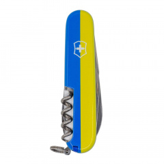 Складной нож Victorinox Climber Ukraine Герб на флаге горизонтальный (1.3703.3_T3040p) Ровно