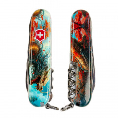 Складной нож Victorinox Huntsman Zodiac Боевой дракон (1.3713.7.Z3230p) Боярка
