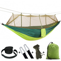 Гамак туристический с москитной сеткой Camp 260x140 см Зеленый (Н051059) Київ