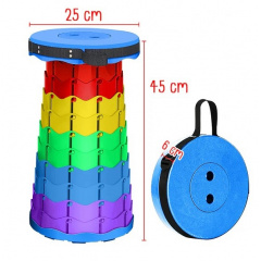 Складной туристический стул OPT-TOP Telescopic stool 47х25 см Разноцветный (2104618575) Кам'янка-Дніпровська