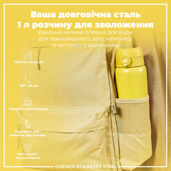 Бутылка для воды ION8 Stainless Steel 1200 мл Yellow (I8SS1000YEL) Петрово