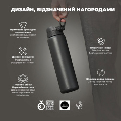 Бутылка для воды ION8 Vacuum Insulated 920 мл Grey (I8TS1000GRY) Конотоп