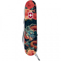 Складной нож Victorinox Huntsman Zodiac 91 мм 15 функций Китайский дракон (1.3713_Z3200p) Энергодар