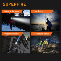 Фонарь налобный аккумуляторный HL58 SuperFire 350 Lumen IP44 Жмеринка
