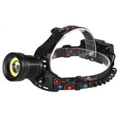 Налобный фонарь XQ-172-T6+COB 2x18650 zoom ЗП microUSB Box Feel Fit Нове