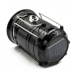 Фонарь аккумуляторный LED лампа OPT-TOP JH-5800T с павербанком и солнечной панелью черный (1756375681) Вінниця