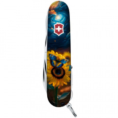 Складной нож Victorinox Huntsman Ukraine 91 мм 16 функций Звездная бабочка (1.3713.3_T3240pw) Жмеринка
