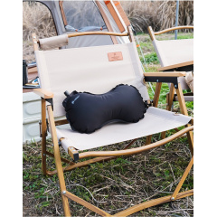 Подушка-подголовник надувная Chanodug KT6000032 39х22 см Black Винница