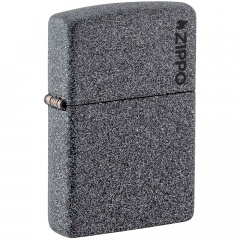 Зажигалка бензиновая Zippo Iron Stone Zippo Logo Серый (211 ZL) Акимовка