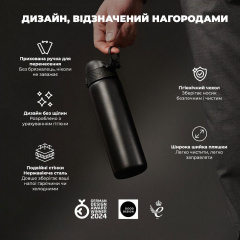 Бутылка для воды ION8 Vacuum Insulated 500 мл Black (I8TS500BLK) Костополь