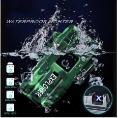 Зажигалка электроимпульсная аккумуляторная Explorer Lighter JL 317 6863 Камуфляж Київ