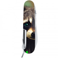 Складной нож Victorinox Deluxe Tinker Animal 91 мм 18 функций Енот (1.4723.3_F1120pw) Кам'янка-Дніпровська