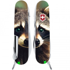 Складной нож Victorinox Deluxe Tinker Animal 91 мм 18 функций Енот (1.4723.3_F1120pw) Кам'янка-Дніпровська