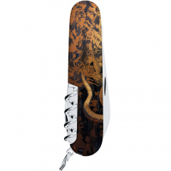 Складной нож Victorinox Climber Zodiac Золотая деревянная змея 91 мм Разноцветный (1.3703.3_Z4240pk) Шепетівка