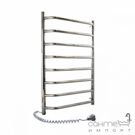 Електрична рушникосушка Navin Блюз 480х800 10-006120-4880 нержавіюча сталь, підключення зліва