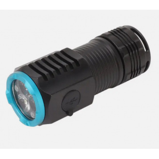 Фонарь ручной аккумуляторный с прищепкой Rablex RB902 Li-ion 18350 Zoom ЗУ Type-C 2000 Lumens