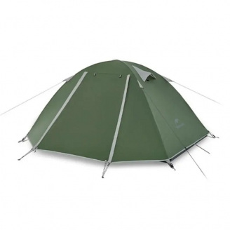 Палатка Naturehike P-Series CNK2300ZP028 трехместная 205х160+45х100 см Темно-Оливковый (1047-6976023920479)