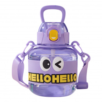 Детская бутылка для воды YIWU Hello-Hello 680 мл Фиолетовый (HP-14-46V)