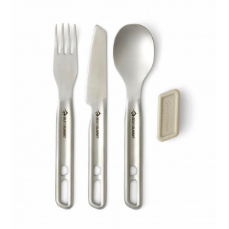 Набор столовых приборов Sea to Summit Detour Stainless Steel Cutlery Set 3 шт Серебристый (STS ACK036021-121801)