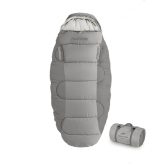 Спальный мешок Naturehike PS200 NH20MSD03 правый 230x95 см Серый (2237007077)