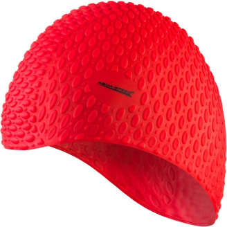 Шапочка для плавания Aqua Speed Bubble Красный One Size (1000-102-31)